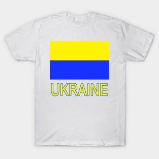 The Pride of Ukraine - Ukrainian Flag Design T-Shirt